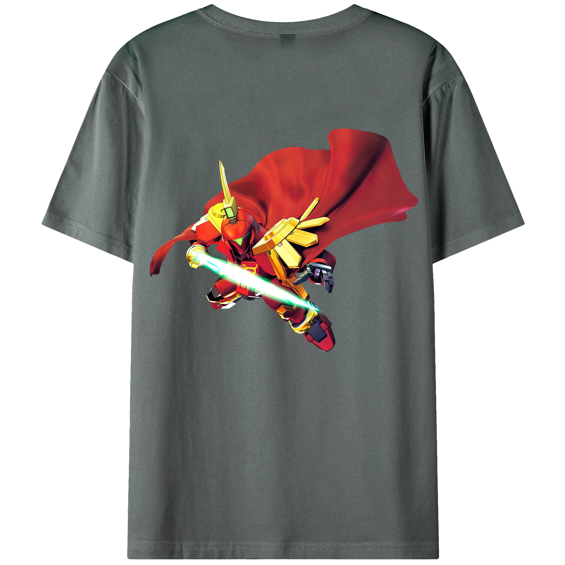 （画像用） 機動戦士ガンダム Mobile Suit Gundam 綿100％ メンズ半袖Tシャツ（バックプリント） 通気性